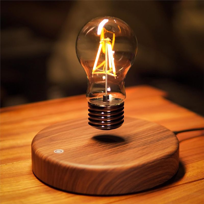 Dekoracja pomieszczeń Burwood Magnetyczna Lampa Lewitacyjna Płynąca Żarówka Lampa biurowa