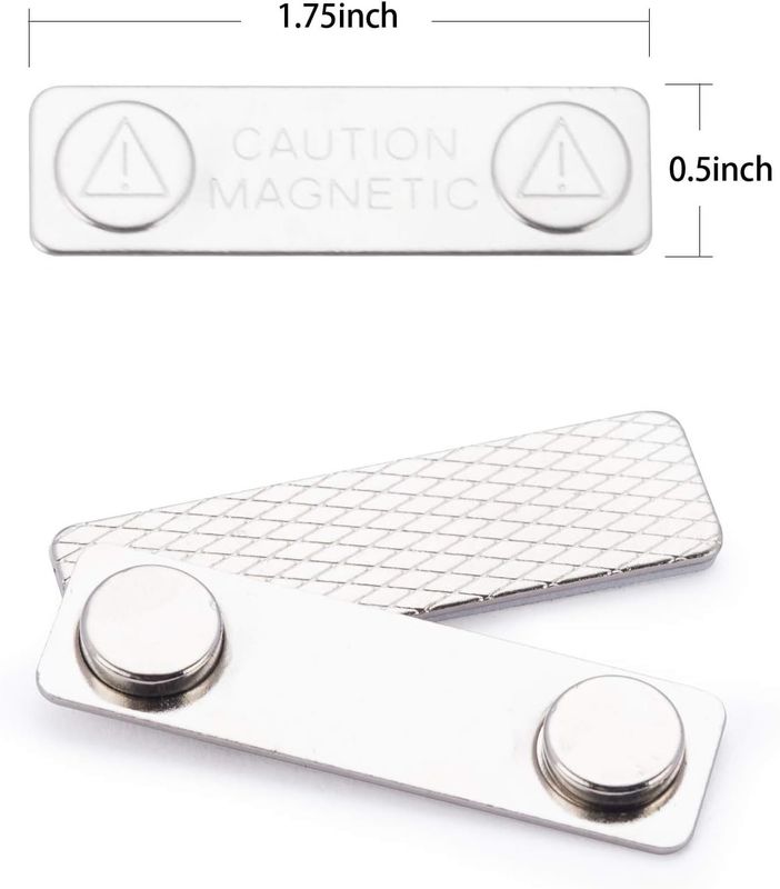25PCS Niestandardowe Magnetyczne Etykiety Imienia Odznaki Z 2 Magnesami Neodymowymi Z Wysoką Siłą