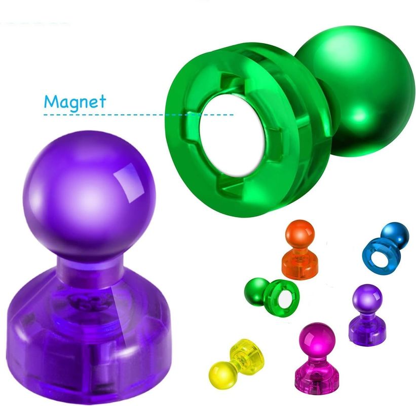 60PCS Kolorowe Silne Magnetyczne Kciuki Magnesy na tablicy do nauczania w klasie