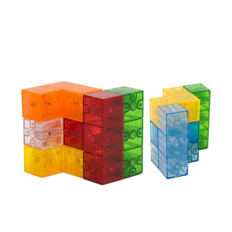 3D Magnetyczna Rubik's Cube Magnetyczna Puzzle Cube Set 7 Multi Forms dla dzieci