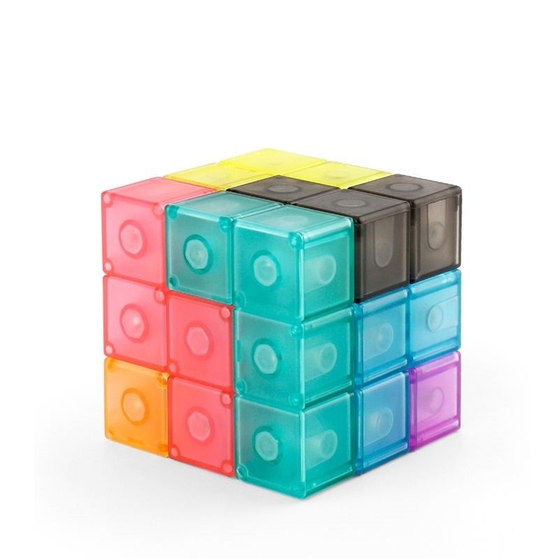 3D Magnetyczna Rubik's Cube Magnetyczna Puzzle Cube Set 7 Multi Forms dla dzieci