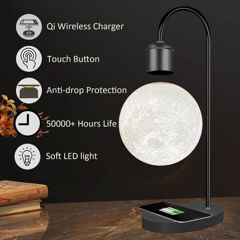 Magnetyczna Lampa Księżycowa Żadnej Grawitacji Pływające Zabawki Biurowe Do Dekoracji Prezenty