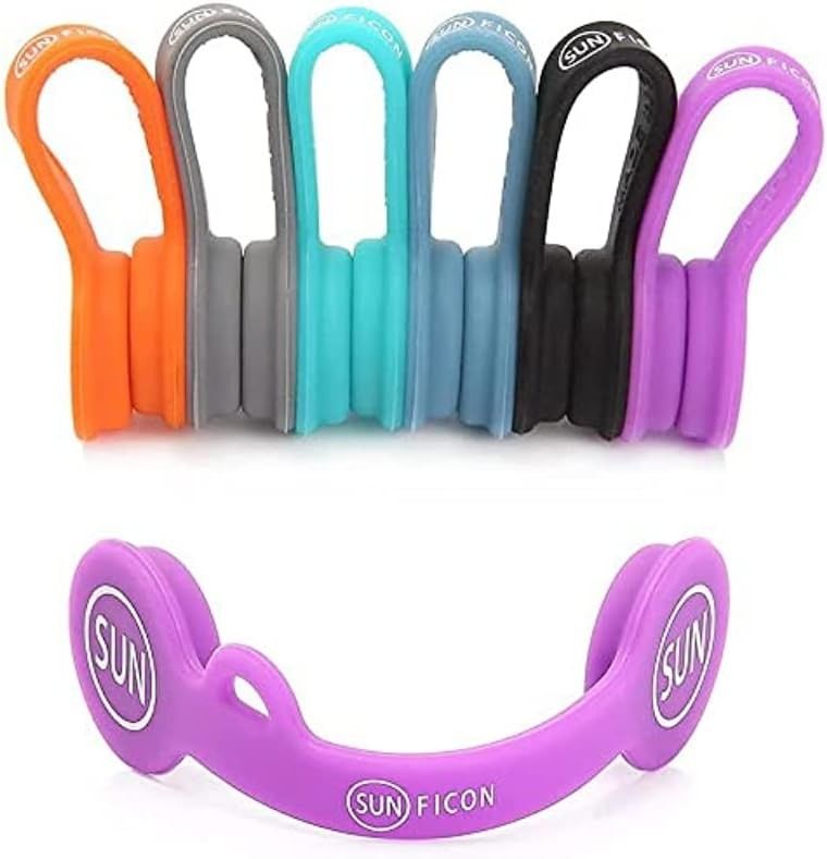 6PCS Magnetyczna organizacja przewodu kolorowy uchwyt słuchawkowy przewodu dla Home Office Szkoły