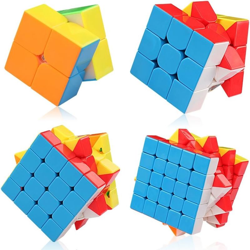 Wielobarwny zestaw magnetycznej kostki Rubika z 2x2 3x3 4x4 5x5
