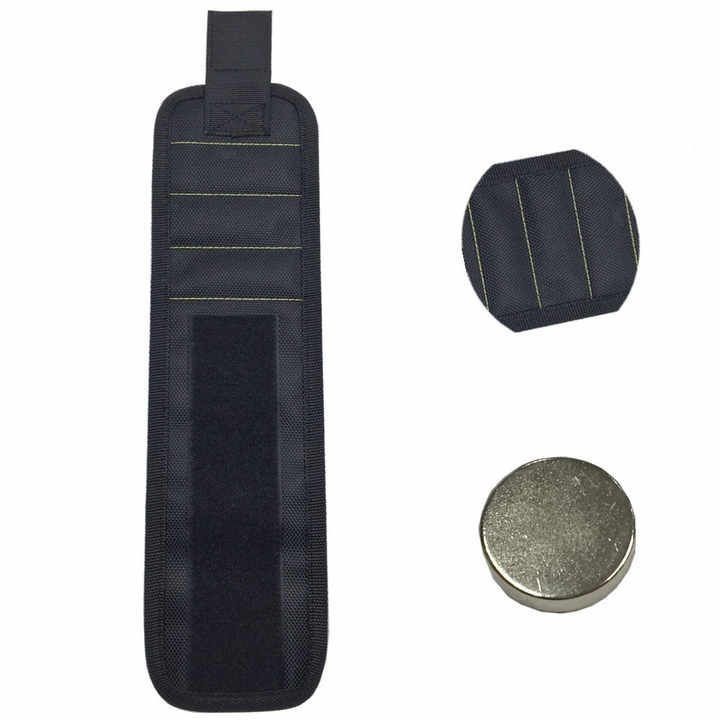 Magnetyczny regulowany pasek do nadgarstka z silnymi magnesami do absorpcji śrub i wiertarków