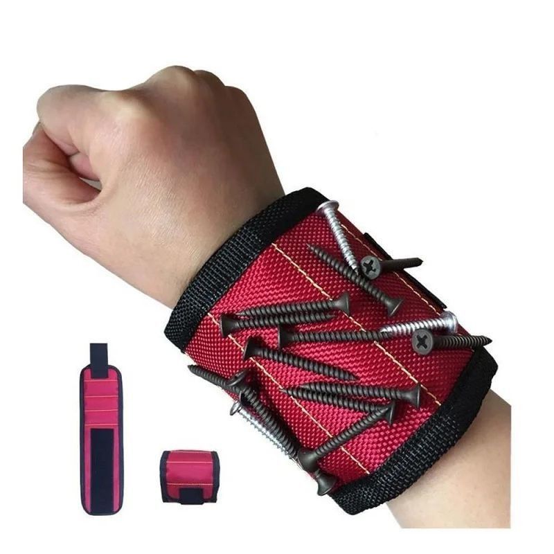 Silny magnesowy bransoletek do trzymania śrub, gwoździ do wiercenia, części narzędziowych