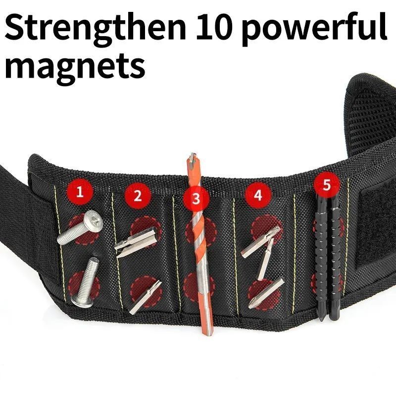 Wielofunkcyjny magnetyczny pasek do nadgarstka, torba z śrubą, przenośny elektryk, ochraniacz nadgarstka, Oxford Cloth Tool