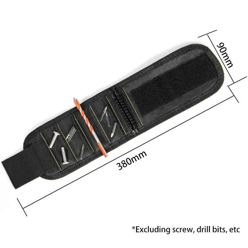 Wielofunkcyjny magnetyczny pasek do nadgarstka, torba z śrubą, przenośny elektryk, ochraniacz nadgarstka, Oxford Cloth Tool