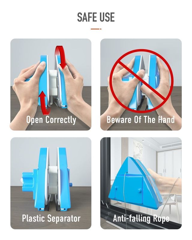 Regulowane magnesowe podwójne okna Szklane wycieraczki Glider Sprzęt do mycia szczotki Sprzęt do czyszczenia szczotki Wiper
