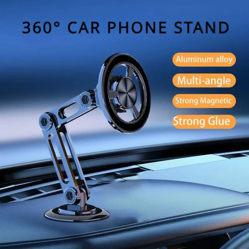 360° Obrót Silny magnetyczny uchwyt do telefonów samochodowych dla Magsafe Składany telefon stacjonarny magnes wentylacyjny podnośnik GPS Wsparcie dla telefonu 14 13