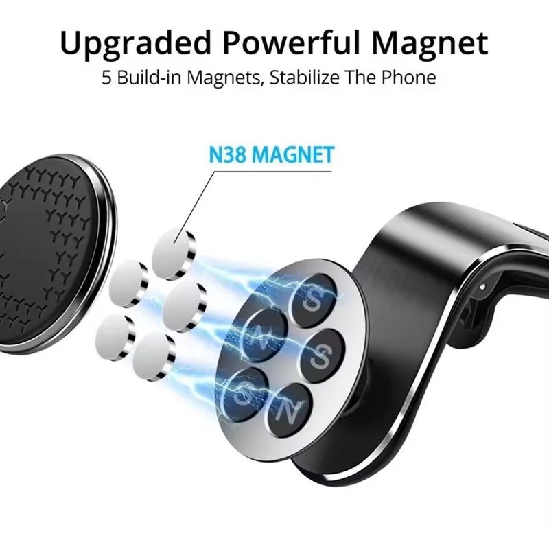 Automat Magnetyczny Podtrzymacz Telefon Stand Magnet do wentylacji powietrza Wstaw samochodowy GPS Smartphone Wsparcie mobilne W uchwyt samochodowy dla iPhone Xiaomi Samsun