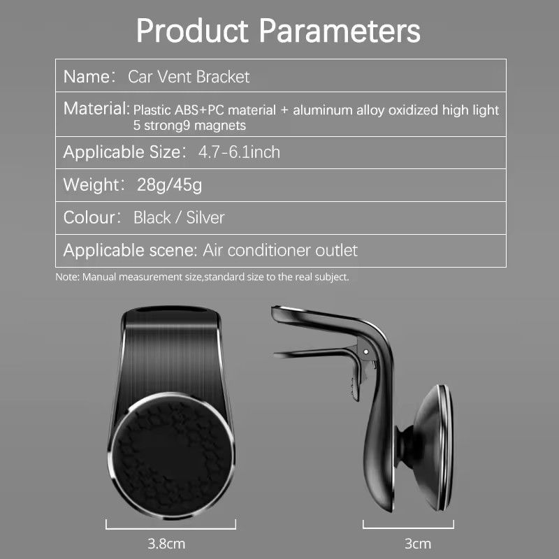 Automat Magnetyczny Podtrzymacz Telefon Stand Magnet do wentylacji powietrza Wstaw samochodowy GPS Smartphone Wsparcie mobilne W uchwyt samochodowy dla iPhone Xiaomi Samsun