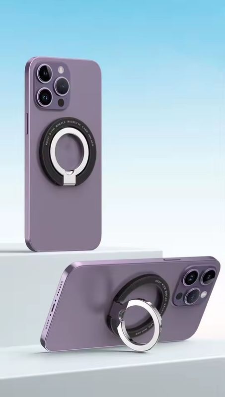 Magnetyczny uchwyt na pierścionek do telefonu komórkowego Kompatybilny z iPhone'em 12 13 14 Series MagSafe Wymienny uchwyt do telefonu komórkowego Kickstand