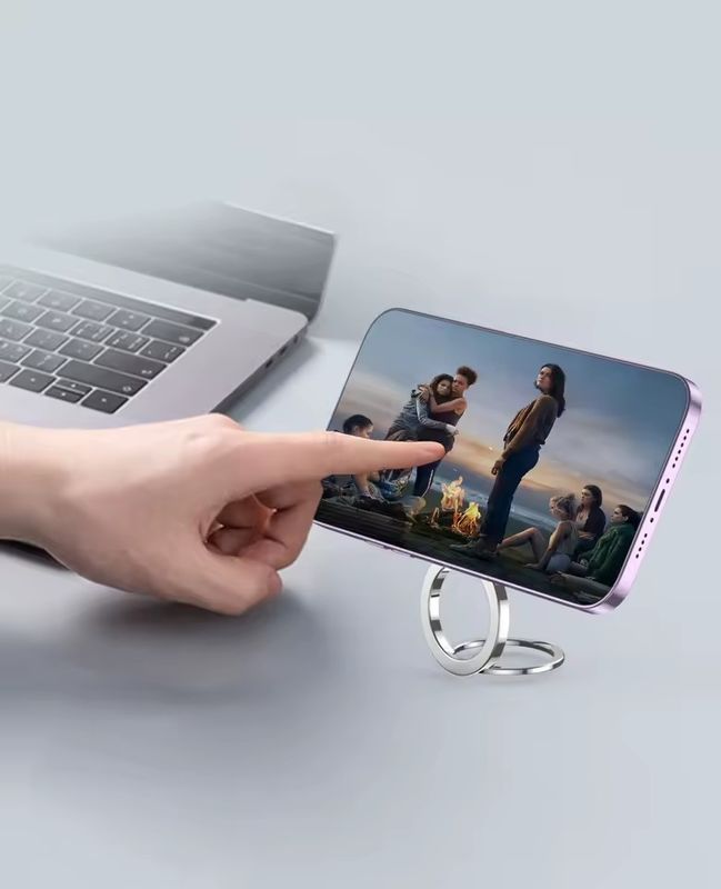 Magnetyczny uchwyt na pierścionek do telefonu komórkowego Kompatybilny z iPhone'em 12 13 14 Series MagSafe Wymienny uchwyt do telefonu komórkowego Kickstand