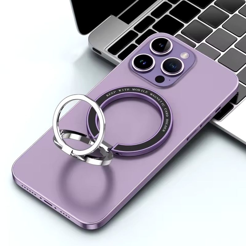 Magnetyczny uchwyt na pierścionek do telefonu komórkowego Kompatybilny z iPhone'em 12 13 14 Series MagSafe Wymienny uchwyt do telefonu komórkowego Kickstand