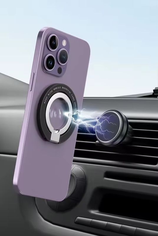 Magnetyczny uchwyt na pierścionek do telefonu komórkowego Kompatybilny z iPhone'em 12 13 14 Series MagSafe Wymienny uchwyt do telefonu komórkowego Kickstand