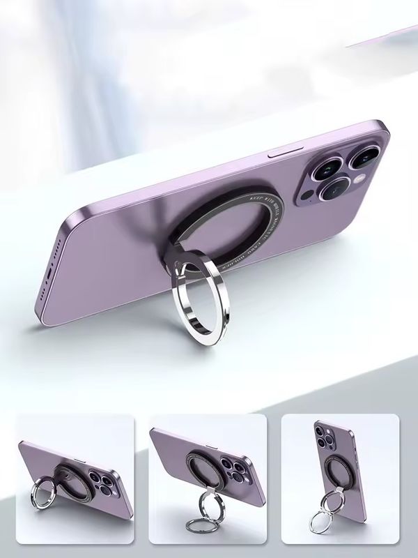 Magnetyczny uchwyt na pierścionek do telefonu komórkowego Kompatybilny z iPhone'em 12 13 14 Series MagSafe Wymienny uchwyt do telefonu komórkowego Kickstand